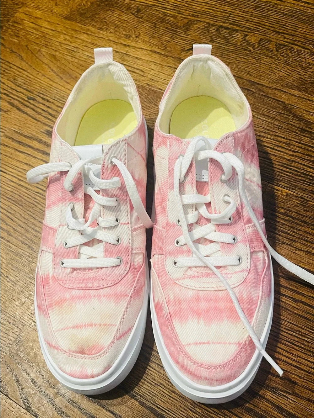 Cole Haan  casual women’s Pink Tie-Dye Low-Top Sneakers size 10 - Picture 7 of 16
